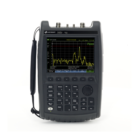 Keysight Technologies FieldFox A Series User manual