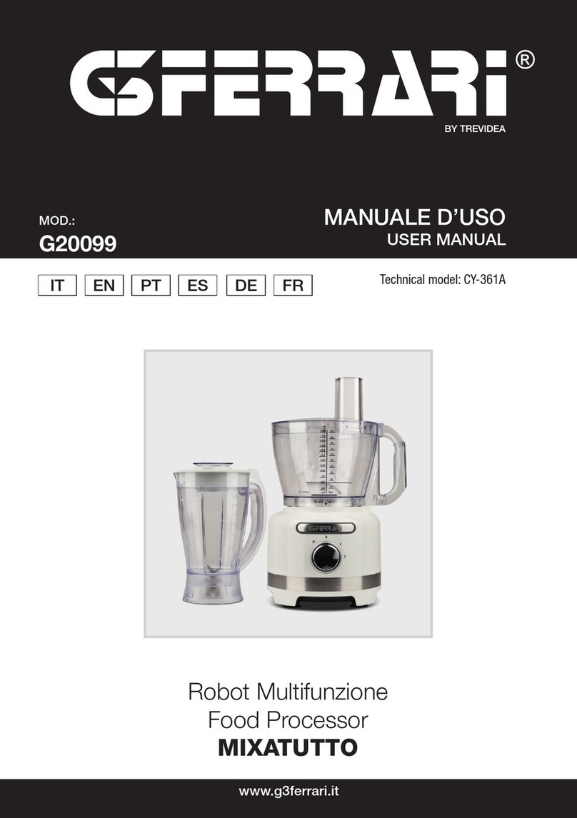 TREVIDEA G3FERRARI MIXATUTTO User manual