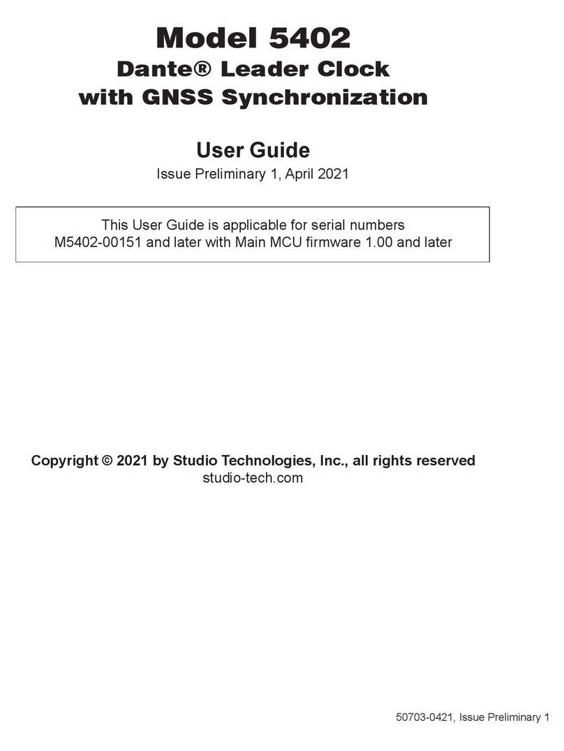 Studio Technologies 5402 user guide