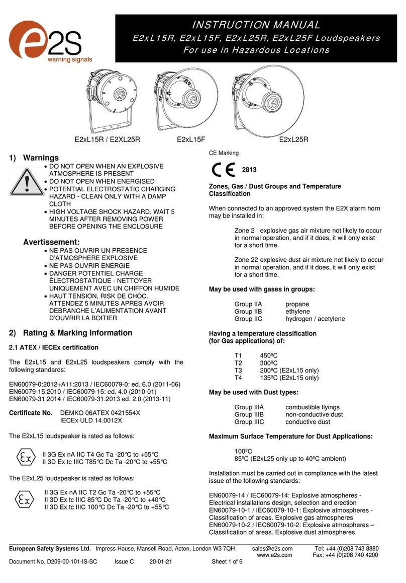 E2S E2xL15R User manual
