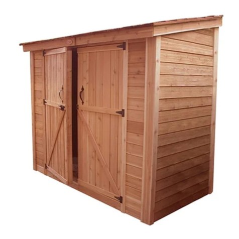 OLT 8x4 SpaceSaver Garden Shed Assembly manual