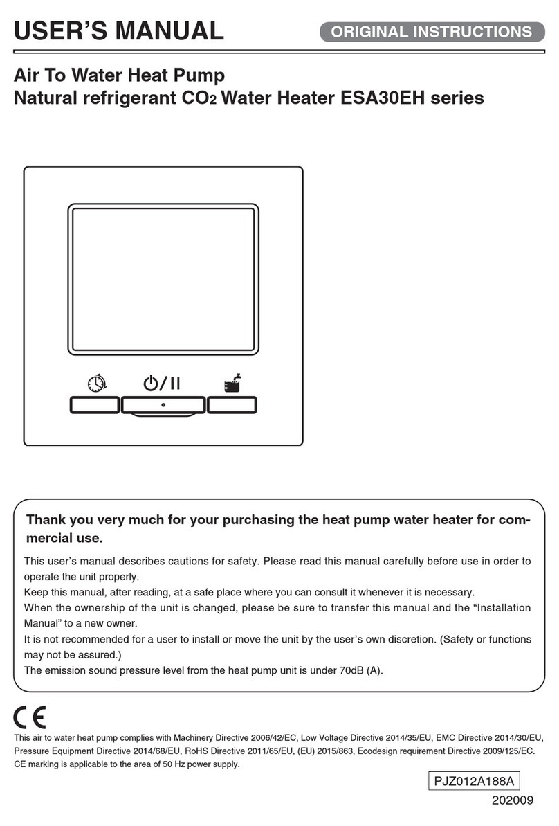Mitsubishi Heavy Industries ESA30EH Series user manual