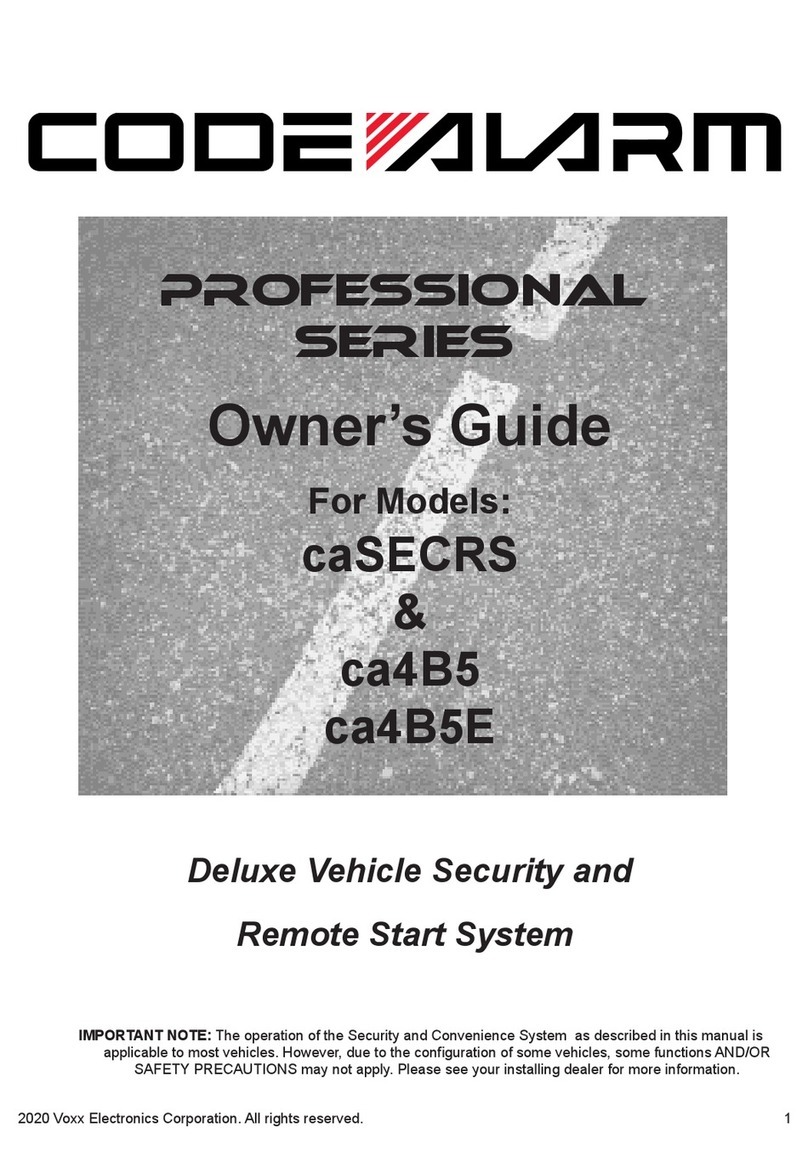 Code Alarm ca4B5 User manual