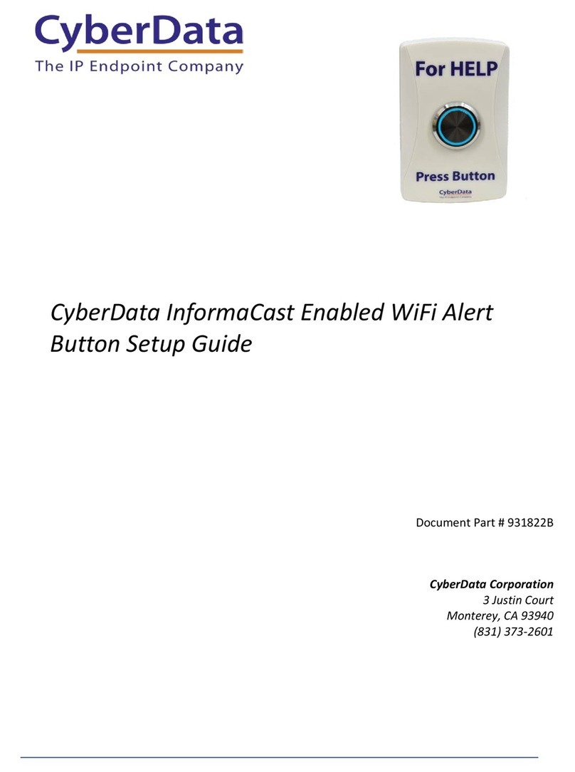 CyberData 011527 Setup guide