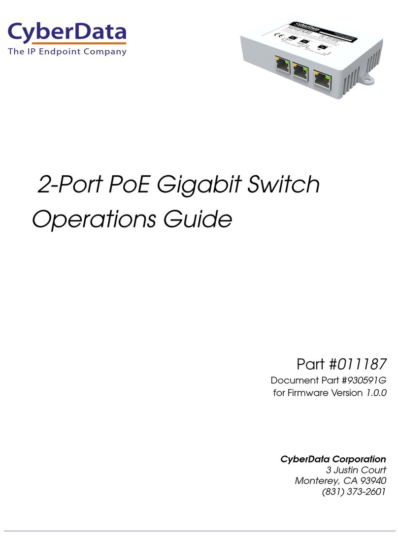 CyberData 11187 User manual