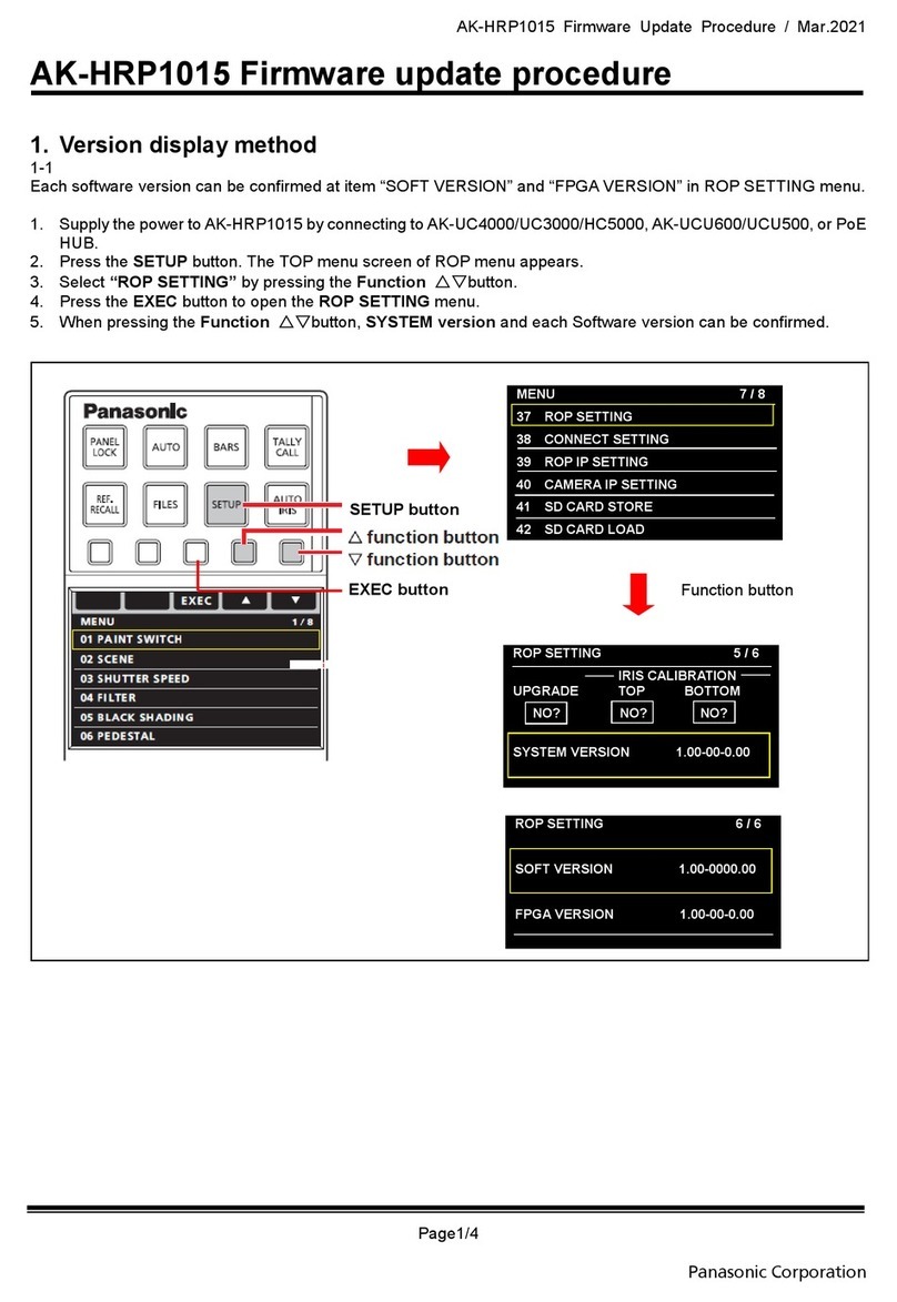 Panasonic AK-HRP1015 Use and care manual Panasonic AK-HRP1015 Use and care manual