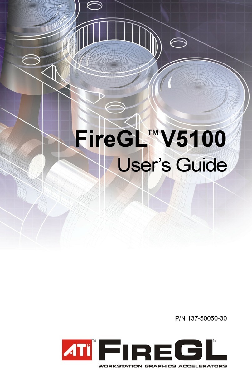 ATI Technologies FireGL V5100 User manual ATI Technologies FireGL V5100 User manual