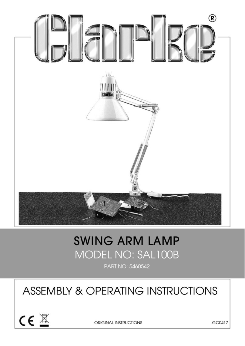 Clarke SAL100B Assembly & operating instructions
