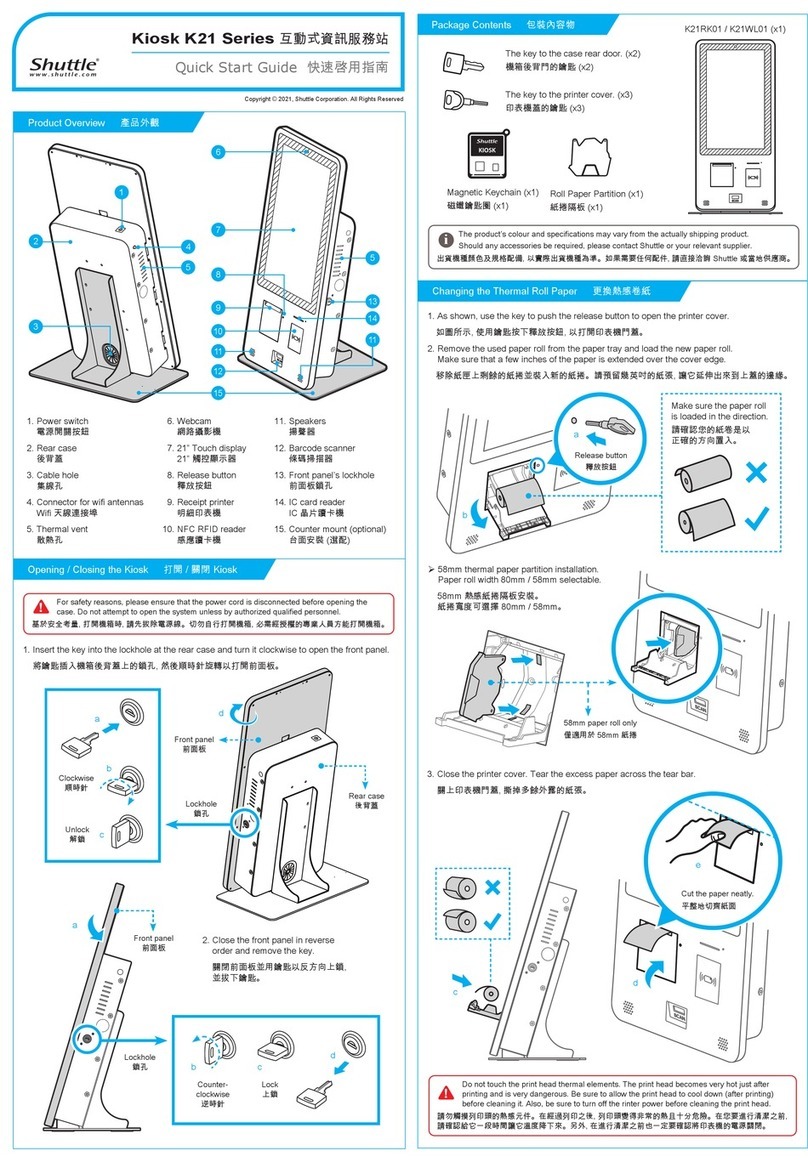 Shuttle K21 Series User manual