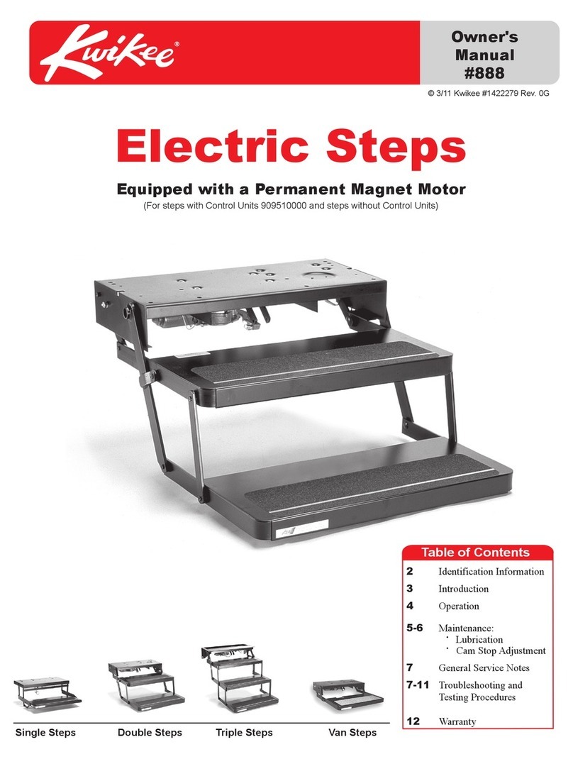 Kwikee 22 Series owner's manual Kwikee 22 Series owner's manual