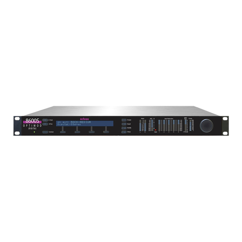 Orban OPTIMOD-FM 8600Si operating manual
