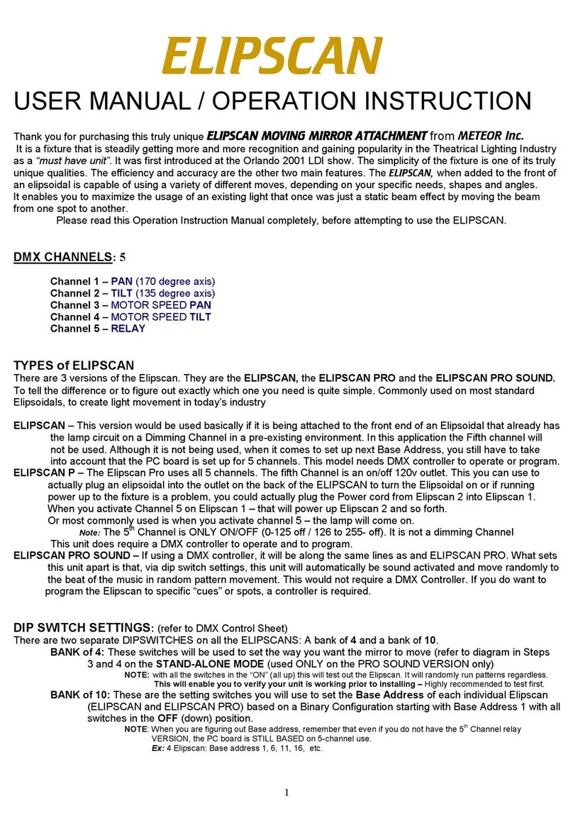 Meteor ELIPSCAN User manual