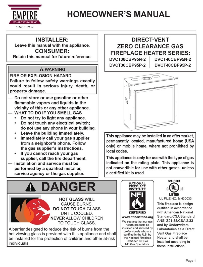 Empire Comfort Systems DVCT36CBP95N-2 Series Homeowner's manual