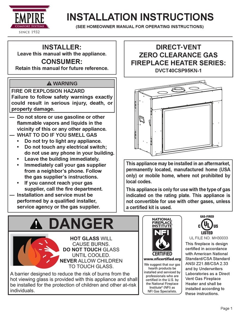 Empire Comfort Systems DVCT40CSP95KN-1 Series User manual