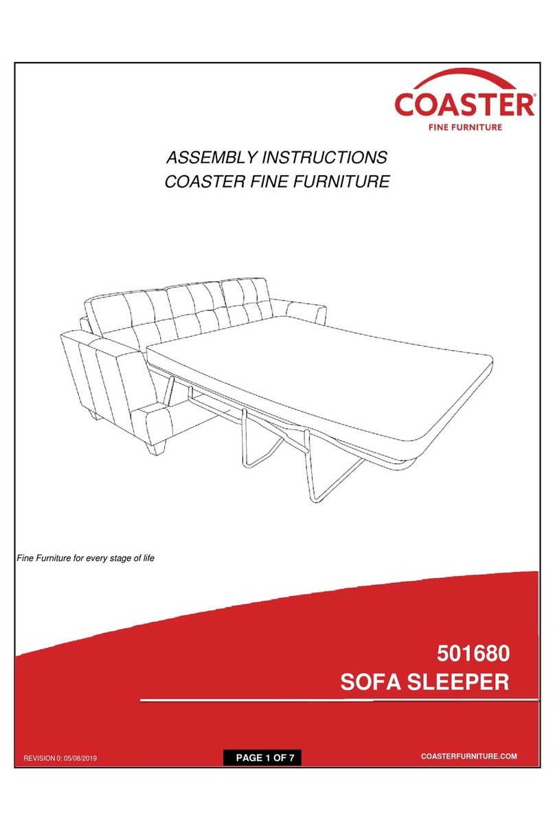 Coaster 501680 Assembly instructions