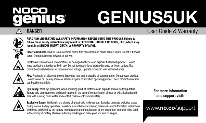 NOCO Genius GENIUS5UK User guide & warranty