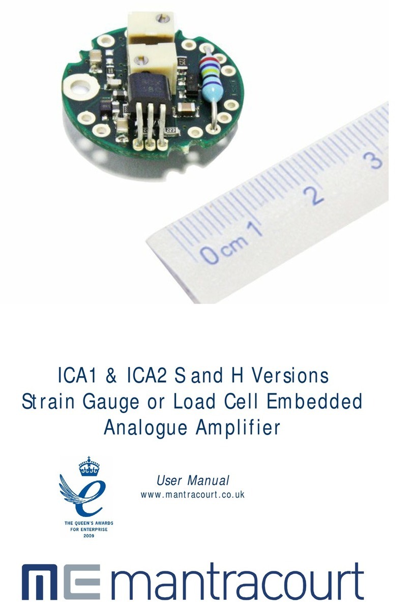 Mantracourt ICAS Series user manual