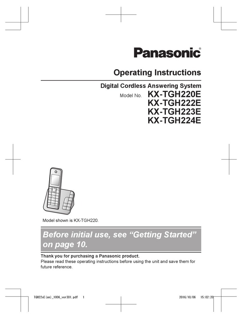 Panasonic KX-TGH224E User manual