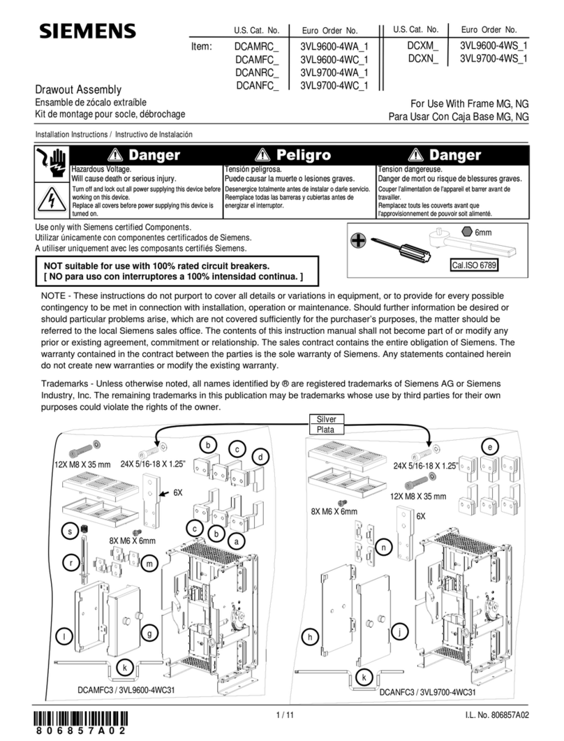 Siemens DCAMRC User manual