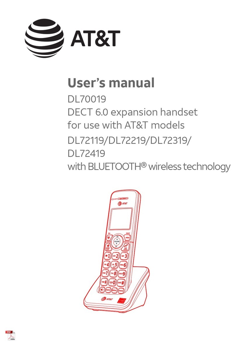 AT&T DL70019 user manual