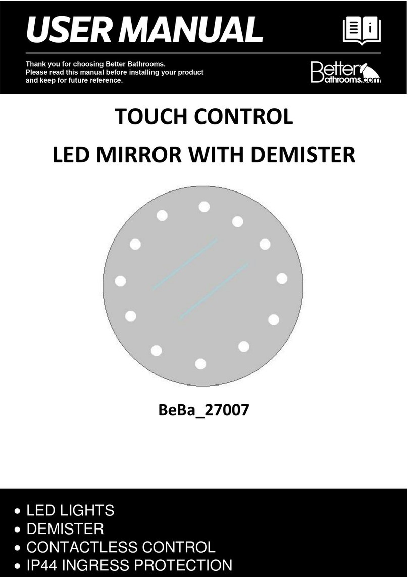 Better Bathrooms BeBa 27007 User manua
