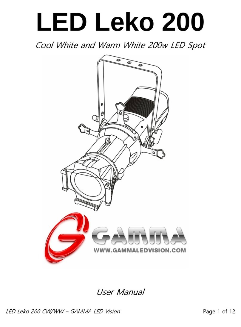 Gamma+ LED Leko 200 user manual