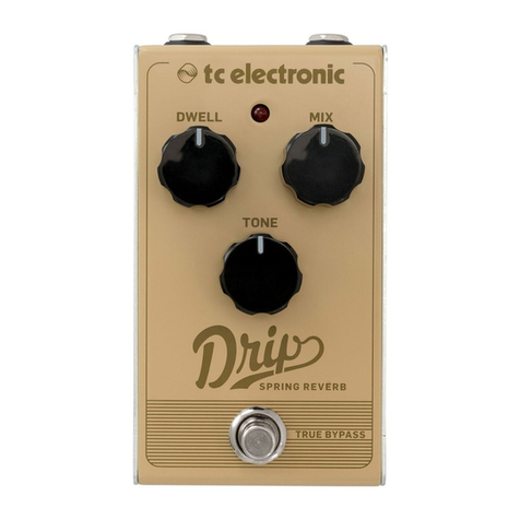 TC Electronic DRIP SPRING REVERB User manual