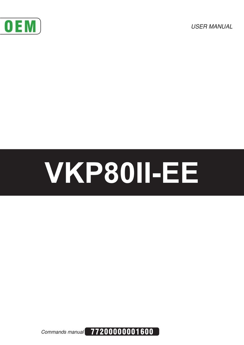 Custom Audio Electronics VKP80II-EE User manual Custom Audio Electronics VKP80II-EE User manual