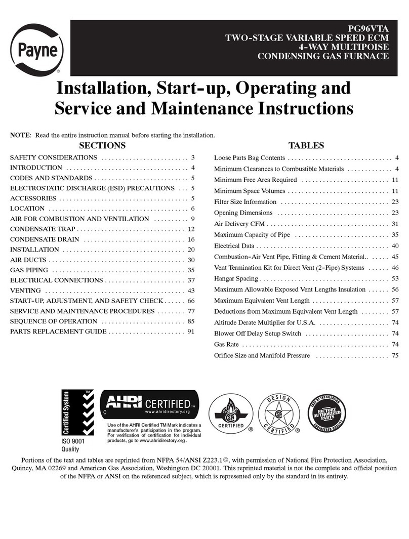 Payne PG96VTA Guide