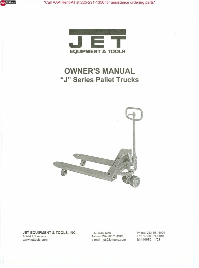 Jet EQUIPMENT & TOOLS J Series owner's manual