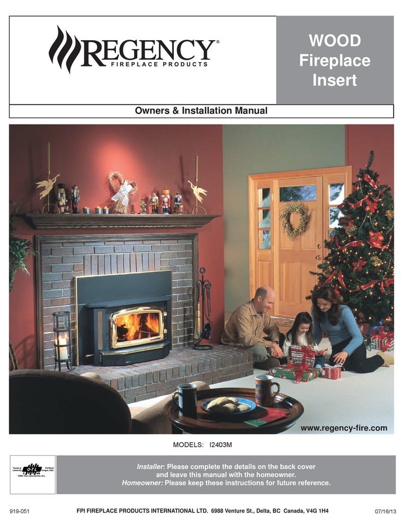 Regency I2403M Owners & installation manual Regency I2403M Owners & installation manual