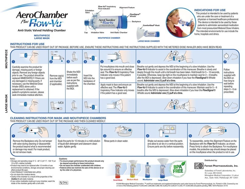 Forest AeroChamber Plus Flow-Vu Instructions for use
