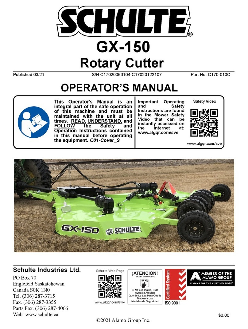 Schulte GX-150 User manual