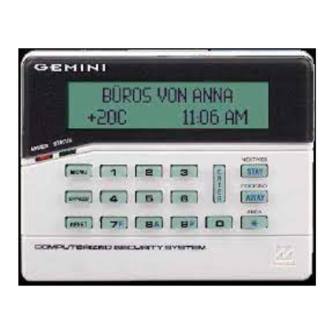 NAPCO GEMINI GEM-P1664 Programming instructions