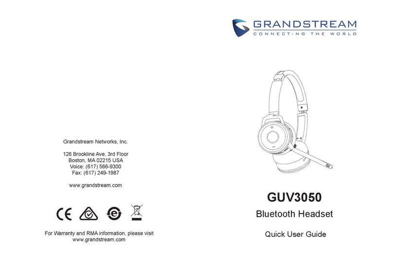 Grandstream Networks GUV3050 Quick user guide