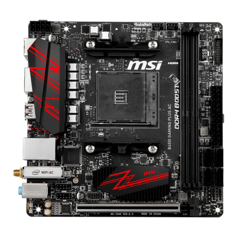 MSI B450I GAMING PLUS AC User manual MSI B450I GAMING PLUS AC User manual