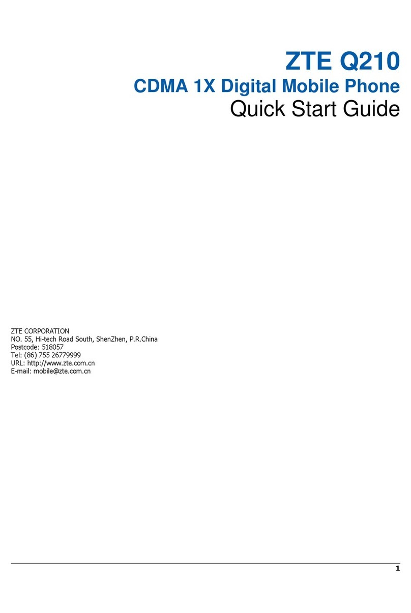 Zte Q210 User manual