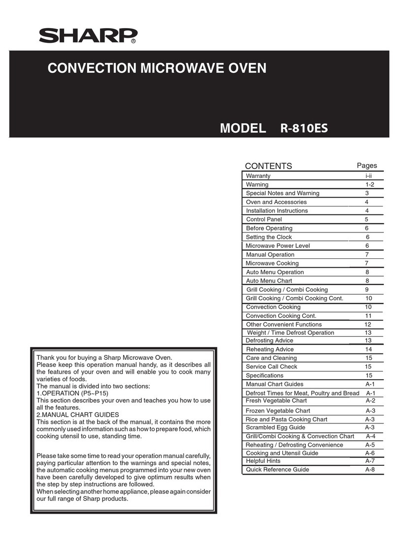 Sharp R-810ES User manual