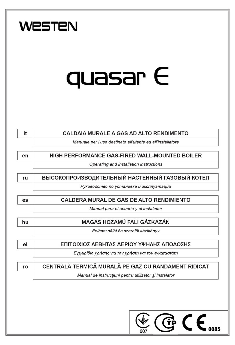 Westen Quasar E Operating and installation instructions