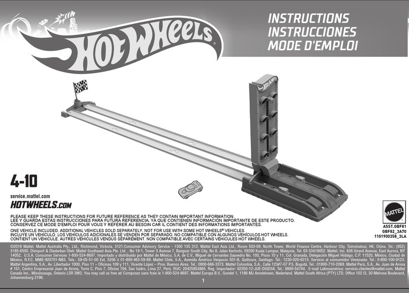 Mattel Hot Wheels GBF81 instructions