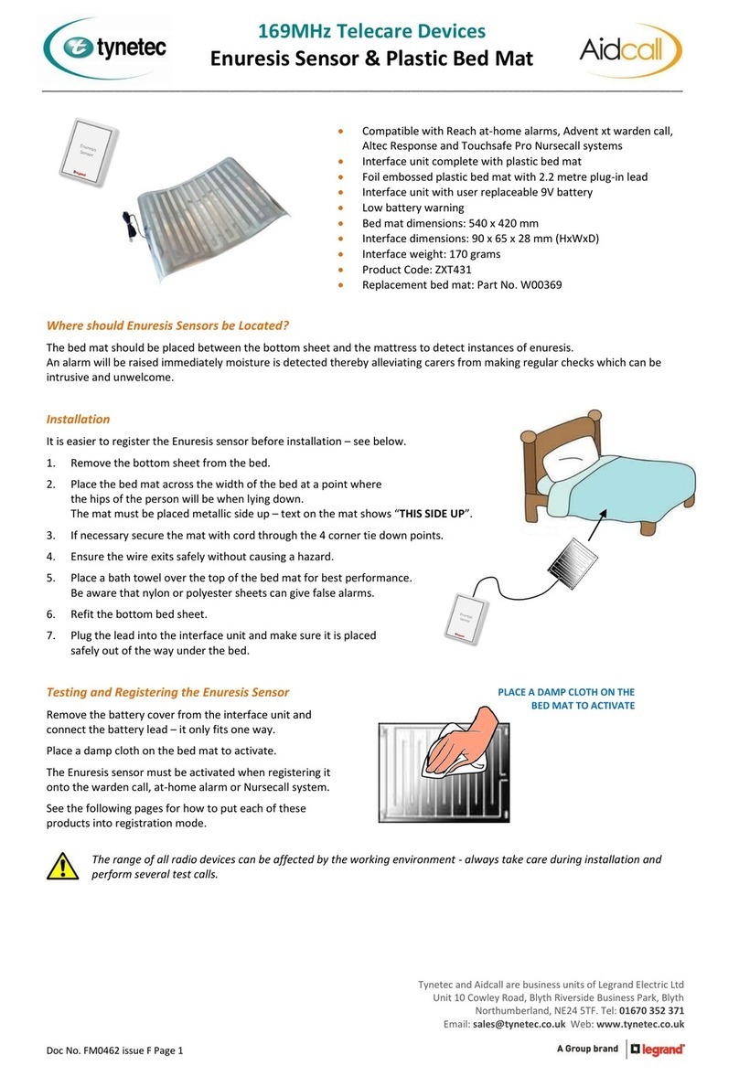 LEGRAND Tynetec Aidcall User manual