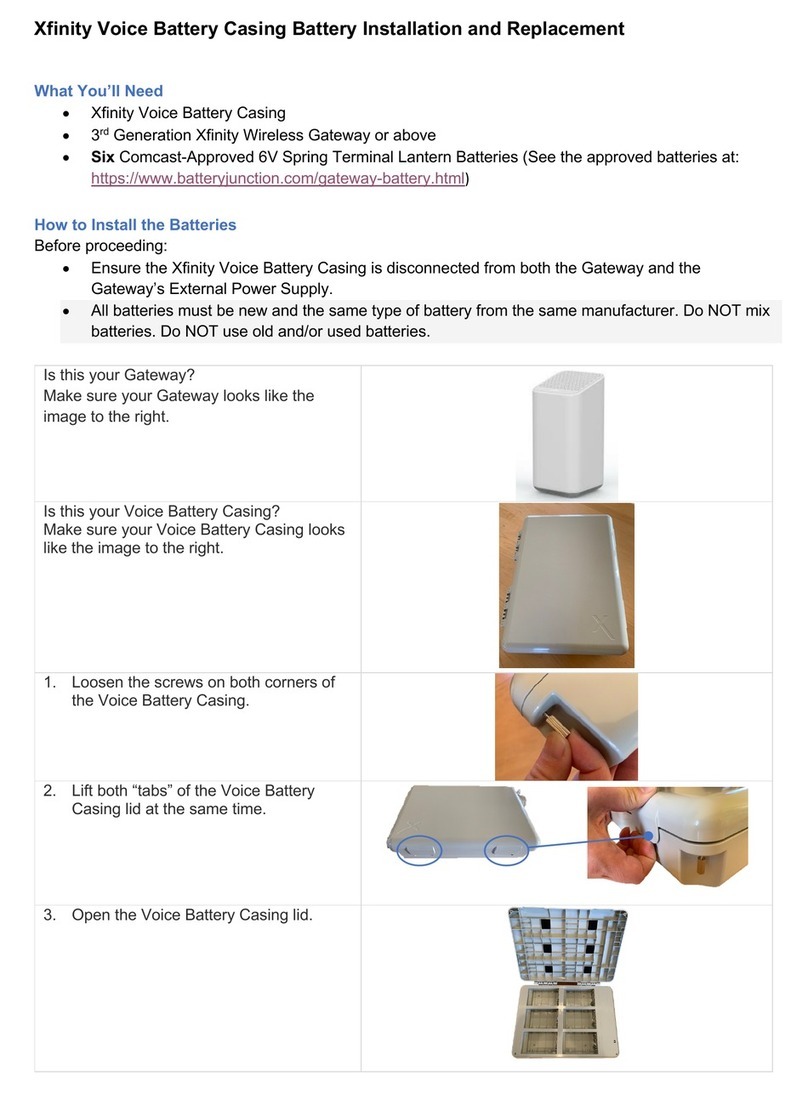 Comcast Voice installation and replacement