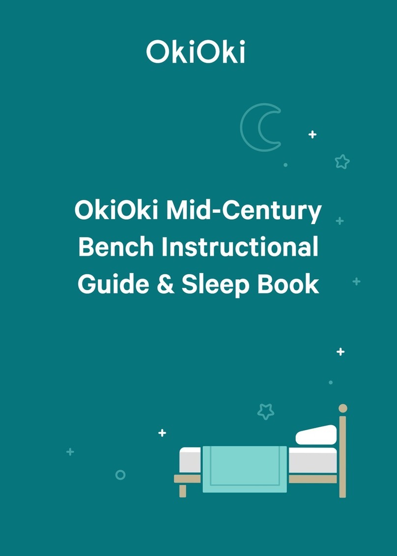 OkiOki Mid-Century Bench Instructional guide