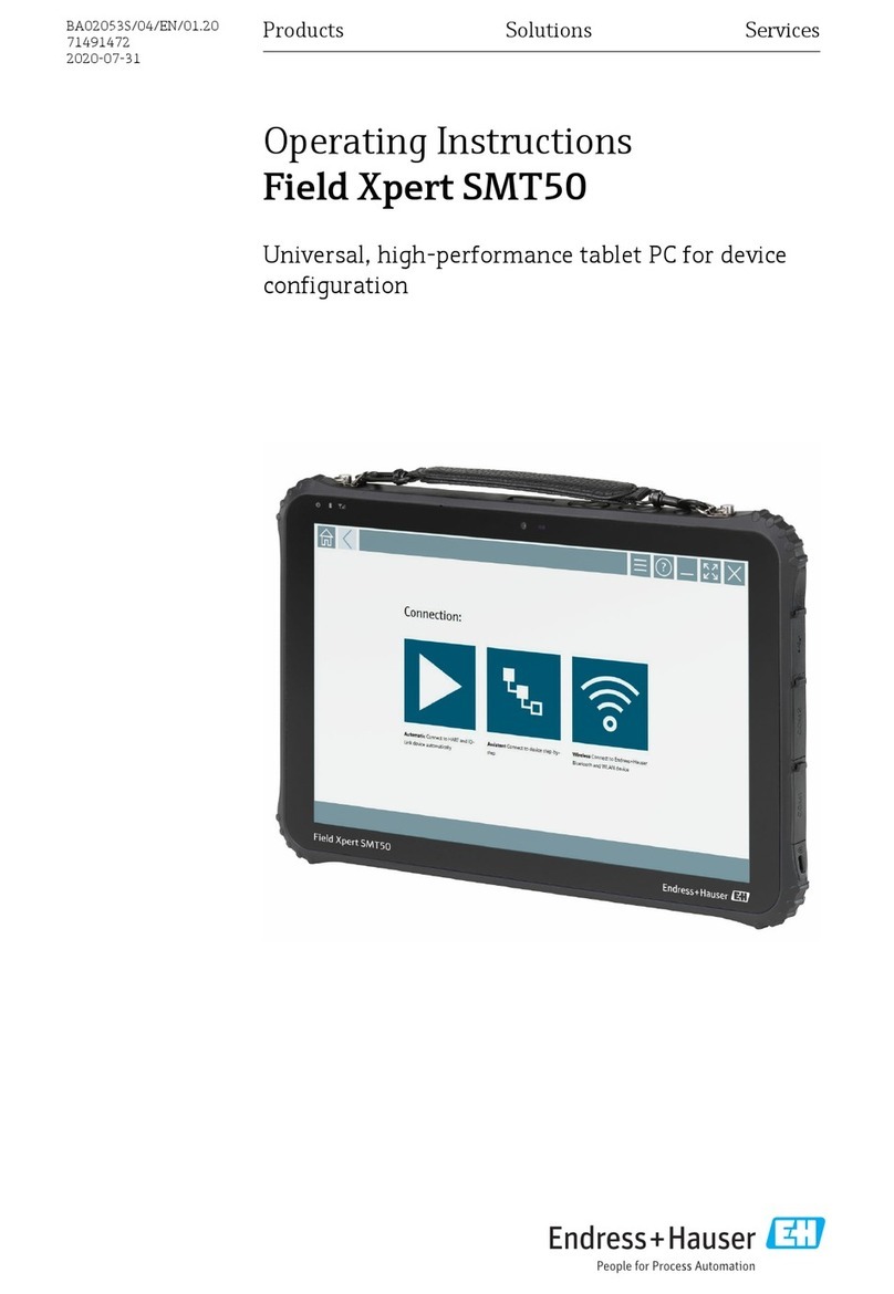Endress+Hauser Field Xpert SMT50 operating instructions