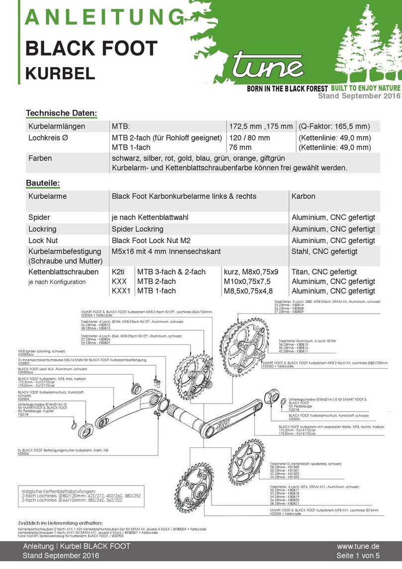 Tune BLACK FOOT User manual