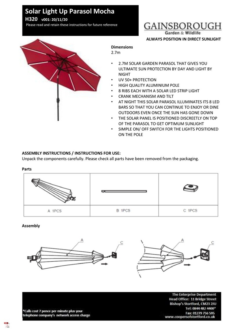 Gainsborough H320 Instructions for use Gainsborough H320 Instructions for use