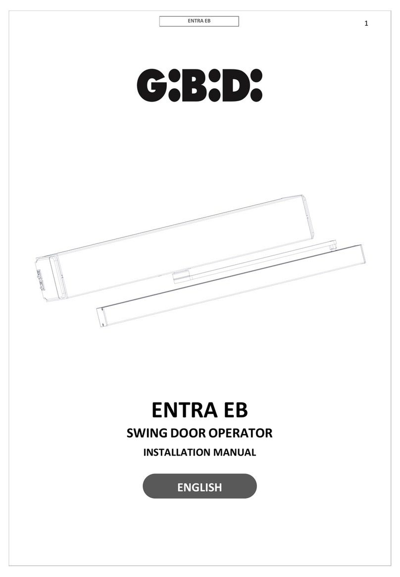 GBD ENTRA EB installation manual