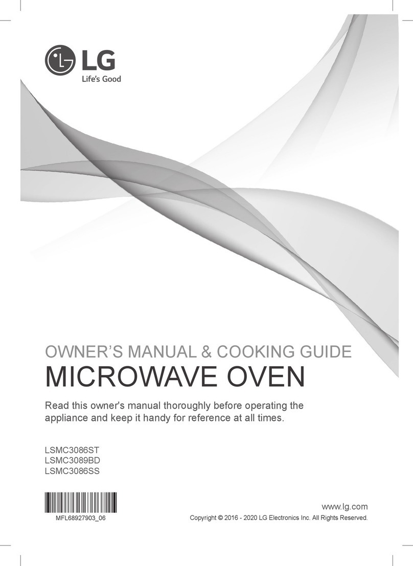 LG LSMC3086ST Use and care manual