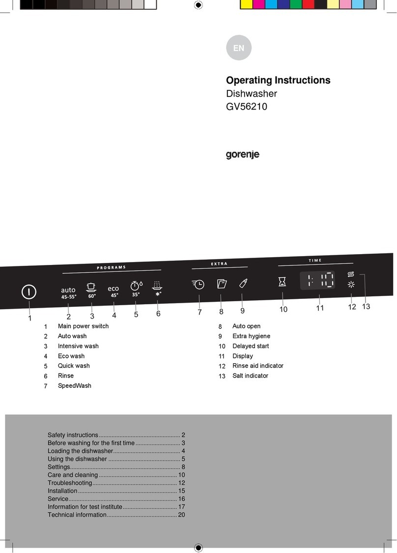 Gorenje GV56210 User manual