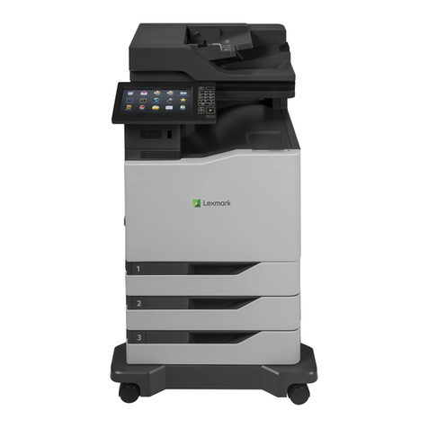Lexmark XC8163 User manual